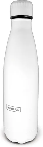 Vista 56 de NERTHUS FIH 712 - Botella aislada de doble pared para diseño frío y caliente, acero inoxidable, 11.8 fl oz, sin BPA, 18/8, color azul bebé
