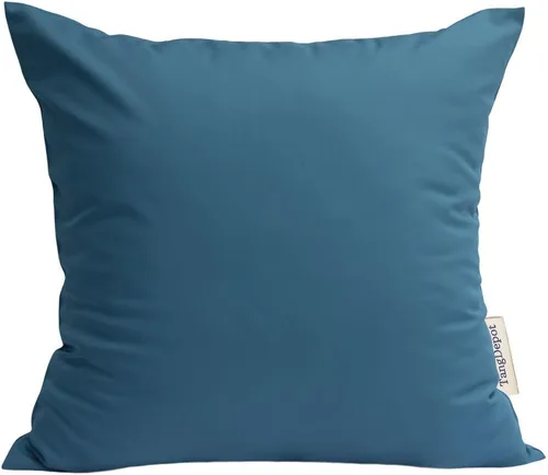 Vista 38 de TangDepot Fundas de almohada sólidas de seda sintética duradera, fundas de almohada cuadradas decorativas, fundas de almohada para interiores y Azul