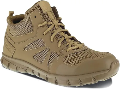 Vista 2 de Reebok Men's Rb8406 Sublite Cushion Tactical Mid Cut Soft Toe Shoe Coyote Military Boot