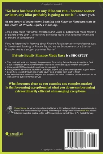 Vista 2 de Private Equity Finance Made Easy Step by Step Private Equity Finance, Fundraising, Valuation & PE Deals Guide For Startup Founders, Entrepreneurs
