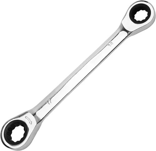 Vista 28 de Utoolmart Llave de trinquete, 0.315 in x 0.354 in extremo de caja doble métrica 1 unidad