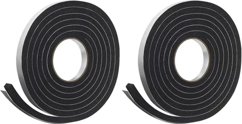 Vista 11 de Frost King R516H - Cinta de espuma de goma de esponja de 1-1/4 pulgadas por 7/16 pulgadas por 10 pies de grosor, color negro