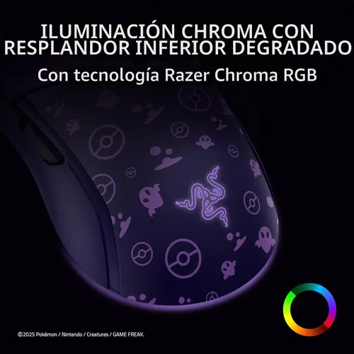 Vista 8 de Razer Cobra Gengar Edition - Mouse ligero para juegos con cable - Sensor de 8500 DPI - 2.05 oz - Interruptores ópticos de ratón de 3ª