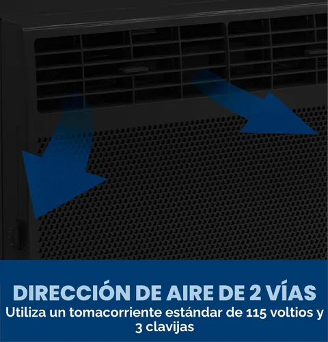 Vista 5 de GE - Unidad de aire acondicionado para ventana, 5,000 BTU para habitaciones pequeñas de hasta 150 pies cuadrados. Con ventilador ajustable manual
