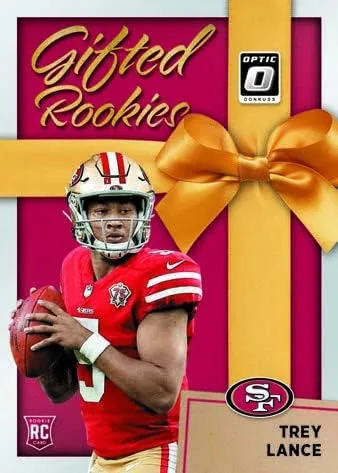 Vista 5 de Paquete de violonchelo grande Panini Donruss Optic Football 2021 (¡Paralelos de velocidad verde!) – 12 tarjetas coleccionables por paquete