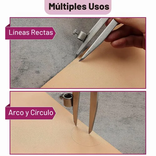 Vista 4 de Mr. Pen - Brújula Profesional con Candado, Brújula de Lápiz, Brújula para Carpintería, Brújula para Geometría, Divisor de Alas, Brújula de Dibujo
