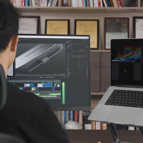 Vista 6 de KingSpec MemoStone 512GB SSD portátil USB-C de alta velocidad 2000MB/s, unidad de estado sólido con interfaz USB 3.2 Gen2x2 20Gb/s, compatible