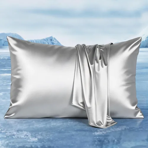 Vista 30 de LUXEAR Fundas de almohada refrescantes para durmientes acalorados, Arc-Chill Q-Max de doble cara mejorada > 0.5 Funda de almohada de satén