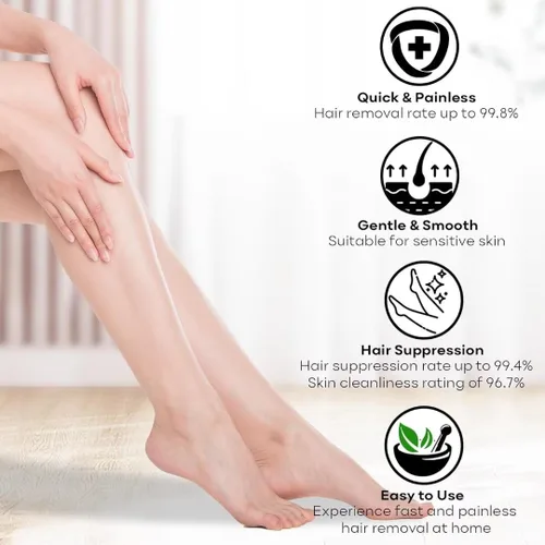 Vista 4 de Crema depilatoria: depilación íntima/privada para mujeres y hombres, loción depilatoria sin dolor para bikini, piernas, brazos, axilas y cuerpo