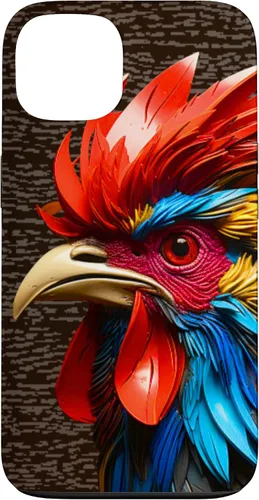 Vista 7 de Funda para teléfono iPhone XR Gallo Gallo de granja Animal Art Rooster