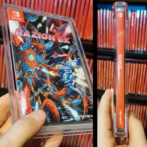 Vista 5 de EVORETRO Acrylic Display Case Compatible for Nintendo Switch Games - Clear Game Box Protector with UV Protection - 4MM Thick Protective Case for