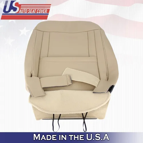 Vista 4 de U.S.AutoSeatCover 2016 para Ford F150 Lariat Driver & Passenger Top Perf Fundas de asiento de cuero marrón
