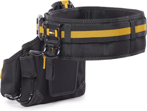 Vista 6 de ToughBuilt Serie ClipTech – Juego de cinturones de herramientas Pro Framer de 3 piezas, sistema modular ClipTech con 2 bolsas profesionales