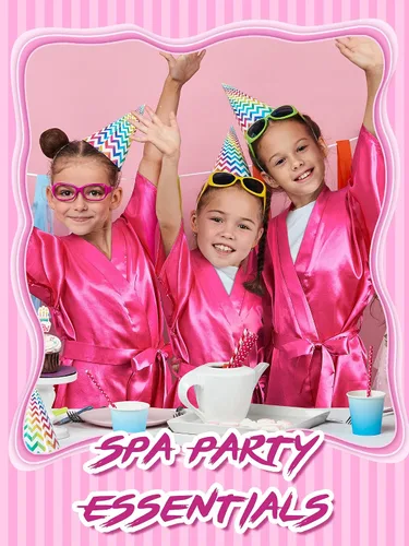 Vista 5 de Jecery 12 piezas de bata de satén floral kimono para niñas, color sólido, bata de spa para boda, fiesta de cumpleaños, baño, albornoces nupciales