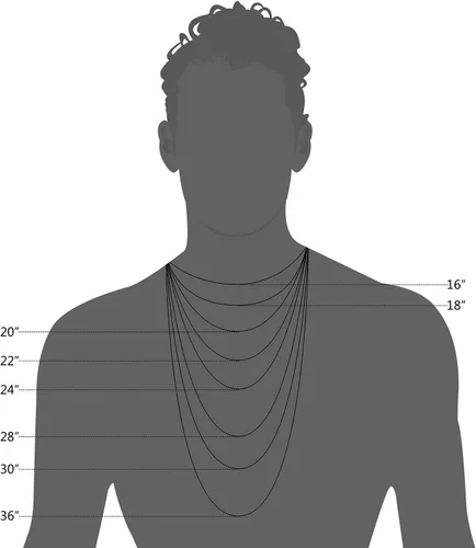 Vista 7 de Au Naturale Collar de cadena de eslabones Ficonucci de oro amarillo macizo de 14 quilates de 0.122 in para hombres y mujeres (18, 20 o 24 pulgadas)
