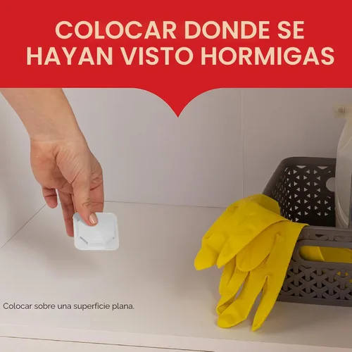 Vista 5 de Hot Shot MaxAttrax - Cebo para hormigas, 4 unidades, estaciones de cebo Comienza a matar en horas, para uso en interiores y exteriores, funciona