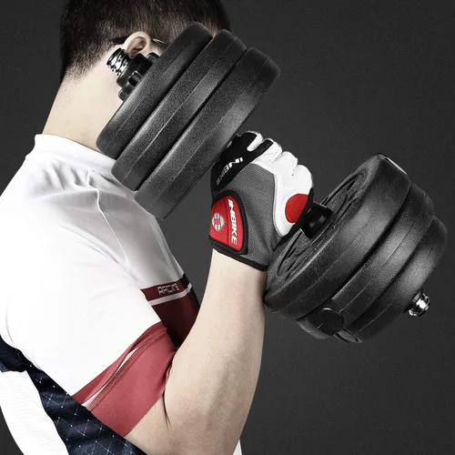 Vista 8 de Inbike - Guantes de ciclismo para hombre, 5 mm 0.19 pulgadas, almohadilla de gel absorbente de golpes, antideslizantes, transpirables