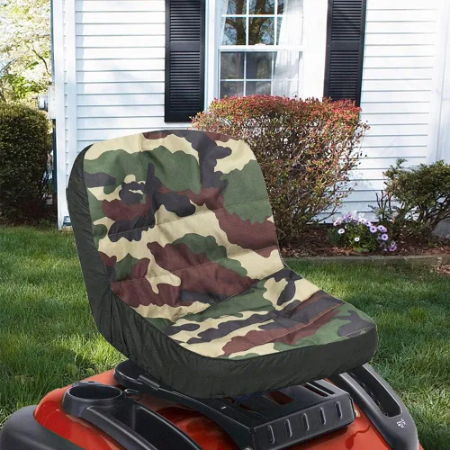 Vista 7 de Funda de asiento de cortacésped de camuflaje: fundas de asiento de tractor de equitación 600d Oxford duradero impermeable cortacésped reemplazo