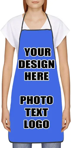 Vista 27 de Delantales personalizados con diseño de imagen de texto fotográfico para adultos, hombres, mujeres, parrilla, cocina, 40