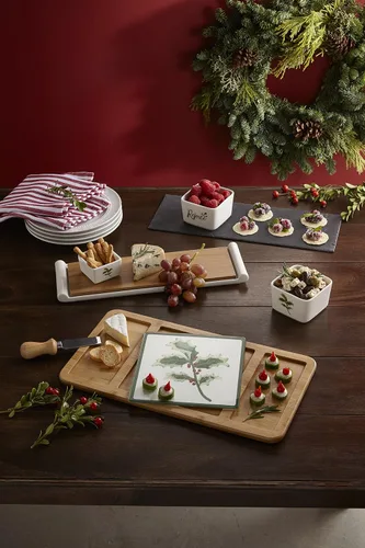 Vista 2 de Celebrations by Precious Moments 171514 - Tabla de queso de bambú