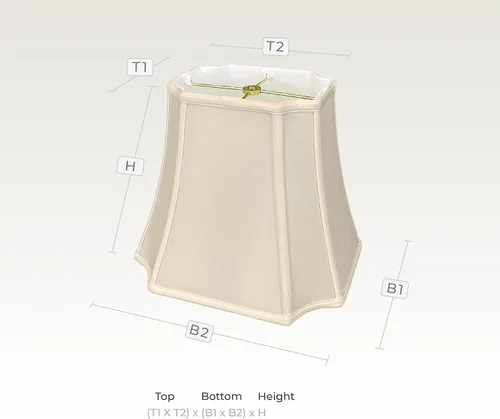 Vista 2 de Royal Designs, Inc. Persiana rectangular de esquina invertida, BS-712-11BG-2, oro antiguo, (4.25 x 6) x (8 x 11) x 8.75, juego de 2