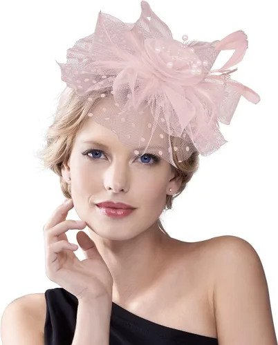 Vista 5 de Amazer Fascinators for Women Tea Party, Fascinator Headband for Women Tea Party Hats, Kentucky Derby Hats for Women Girl
