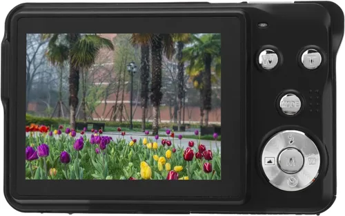 Vista 9 de Cámara digital, video 4K de 56 MP con zoom de 20x, pantalla LCD de 2.7 pulgadas, cable USB, compacto, almacenamiento de 128 GB, color negro