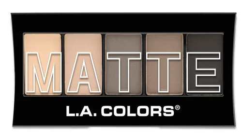 Vista 2 de L.A. COLORS Paleta de sombras de ojos mate de 5 colores, Nude Suede CEM480