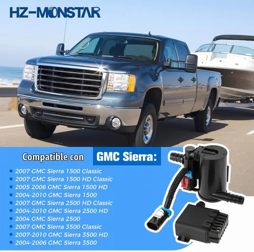 Vista 2 de Evap - Conjunto de válvula electromagnética de ventilación compatible con Chevy Compatible with 2004-2010 Chevy Silverado GMC Sierra Chevy