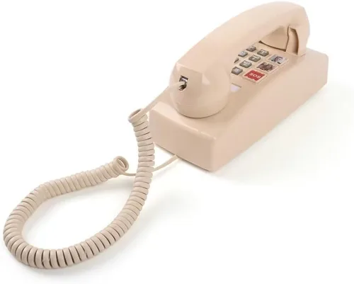 Vista 9 de Teléfono doméstico TRIMLINE vintage con cable, teléfono fijo de montaje en pared, teléfono de emergencia SOS con botón grande para personas mayores