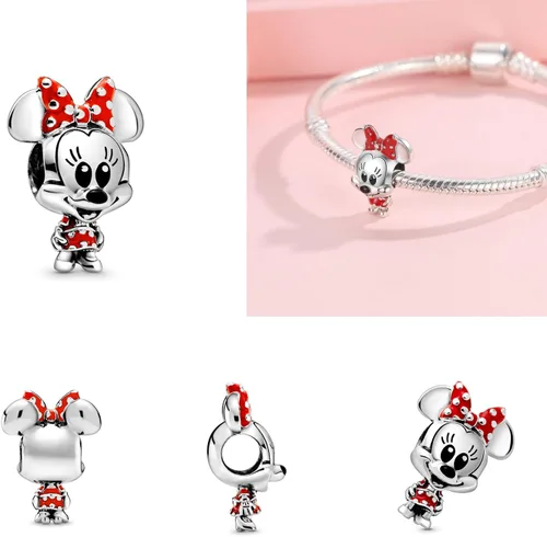 Vista 4 de Oomibo 925 Sterling Silver Charms for Bracelets Beads Pendant birthday Day Gifts for Women 3pcsset