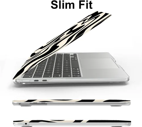 Vista 6 de AKIT Compatible con MacBook Air de 15 pulgadas Funda 2025 2024 2023 M4 M3 M2 A3241 A3114 A2941, Funda Rígida de Plástico con Patrón Único