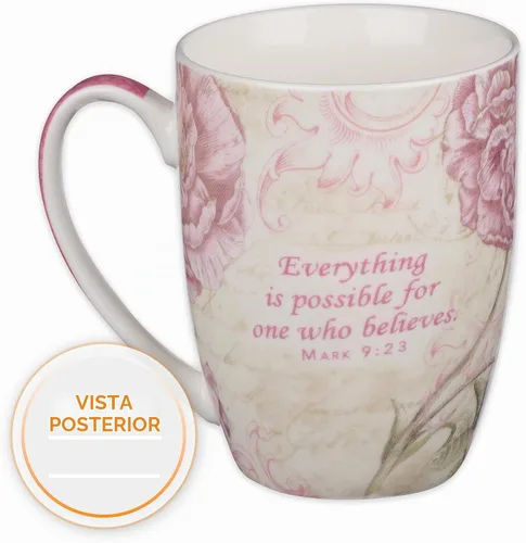 Vista 6 de Tazas con diseño de mariposa y texto: Blessed, Believe y Grace