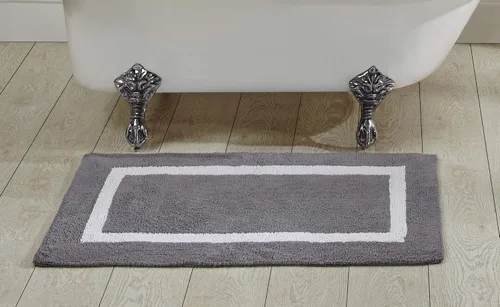 Vista 54 de Better Trends - Alfombra de baño 100% algodón reversible, altamente absorbente y lavable a máquina, suave, tapete de ducha para piso de baño