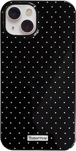 Vista 31 de inewateri Funda compatible con iPhone 11 con bonito diseño estético de lunares a la moda, fundas simples para TPU suave, funda de protección Negro