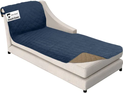 Vista 18 de Sofa Shield - Funda para sofá Loveseat con correa patentada, protector de cojín, funda reversible diseñada en EE. UU. resistente a manchas
