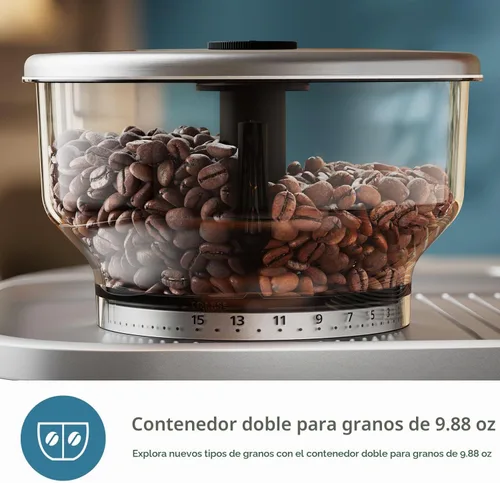Vista 5 de Máquina de Espresso Semi Automática PHILIPS Barista Brew - Botón para Espresso Simple y Doble + Americano, Contenedor Dual de 280g para Dos Tipos
