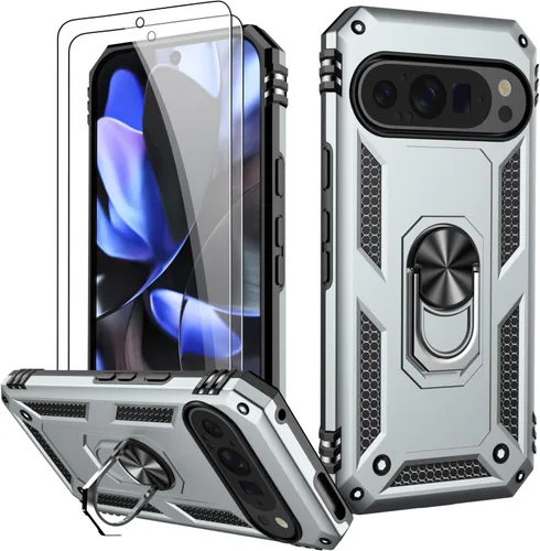 Vista 58 de LUMARKE para Google Pixel 3A XL - Funda con protector de pantalla, funda protectora grado militar probada contra caídas de 16 pies con soporte