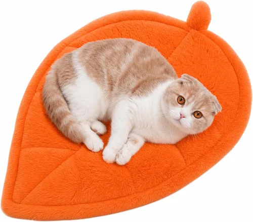 Vista 8 de Warming - Tapete de cama para gatos con forma de hojas, almohadilla de Gris