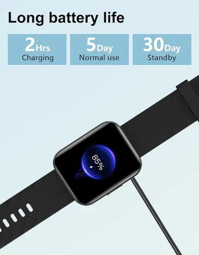 Vista 6 de Relojes inteligentes para hombres y mujeres (respuestas/hacer llamadas) compatibles con teléfonos iPhone Android, reloj inteligente de 1.85 Negro