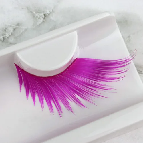 Vista 8 de Elegant Lashes QUEENIE Halloween Pride Rainbow colorido desfile pestañas postizas (negro)