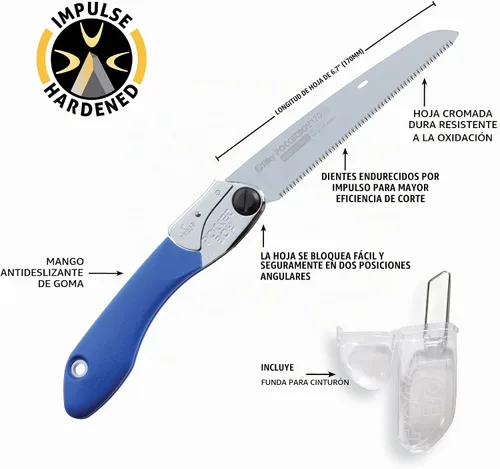 Vista 4 de Silky Serie profesional PocketBoy - Sierra plegable (6.693 in, dientes finos) (342-17)