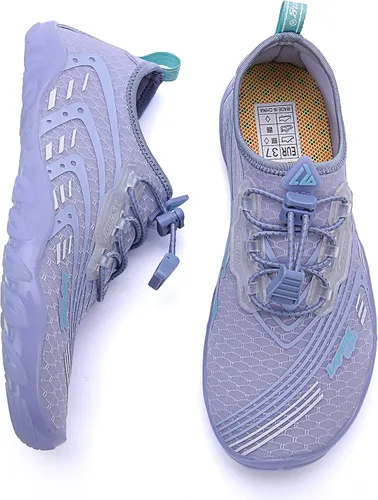 Vista 6 de Zapatos acuáticos para mujer y hombre, de secado rápido, calcetines acuáticos para natación, playa, surf, buceo, piscina, yoga, aeróbicos, deportes