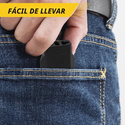 Vista 5 de 6 Pack Adaptador de Enchufe Europeo a EE. UU., Adaptador de Enchufe de Salida Europeo a Americano Pequeño para Viajes, Adaptador de Enchufe Europeo