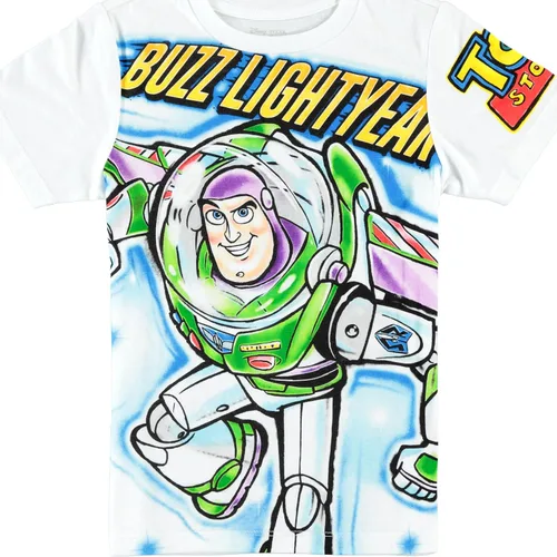 Vista 5 de Disney Toy Story Boys Buzz Lightyear Camiseta - Aire cepillado diseño Toy Story Boys camiseta