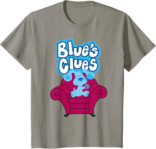 Vista 28 de Camiseta Blue's Clues On Red Sofa Negro