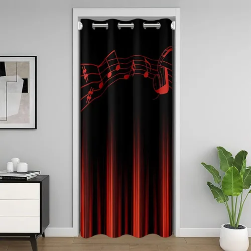 Vista 32 de Feelyou Math Equation - Cortina de puerta (1 panel, 34 x 80 pulgadas)