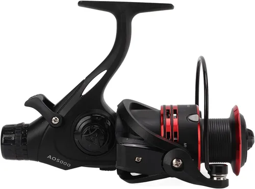 Vista 9 de Alomejor Carrete delantero trasero doble perilla de arrastre Pesca carrete de arrastre 9+1BB 4.7:1 taza de alambre de metal para depósito de pesca