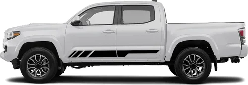 Vista 4 de BubblesDesigns 2X Calcomanías Adhesivas de Rayas para Puertas Laterales Compatible con Toyota Tacoma 2004 - Presente (17B)