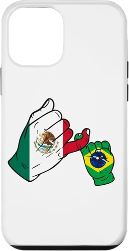 Vista 12 de Funda para iPhone 15 Familia México Brasil para padres e hijos